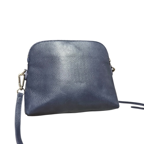 Draper James Leather Crossbody Purse Navy Blue Women's Handbag NWT Dustbag - Picture 5 of 6